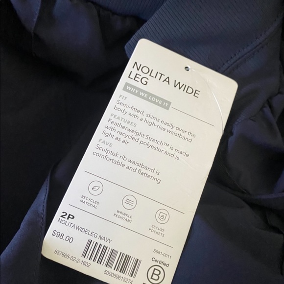 Athleta Nolita Wide Leg // Navy #657665 - Picture 7 of 16